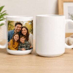 15 oz Premium Sublimation Mug – Pearl Coating