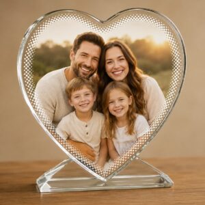Personalized Crystal Heart with Photo