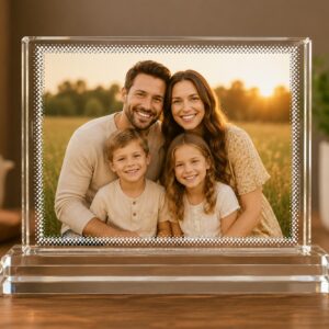 Personalized Crystal Photo Frame with Stand
