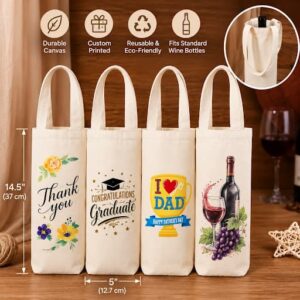 Personalized Wine Bottle Gift Bag 15cad