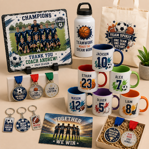 Custom gifts for sports teams and clubs