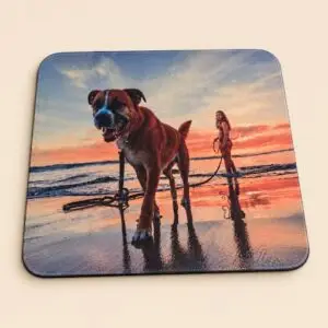 An unique mouse pad featuring your favourite memories or promote your business with a custom logo