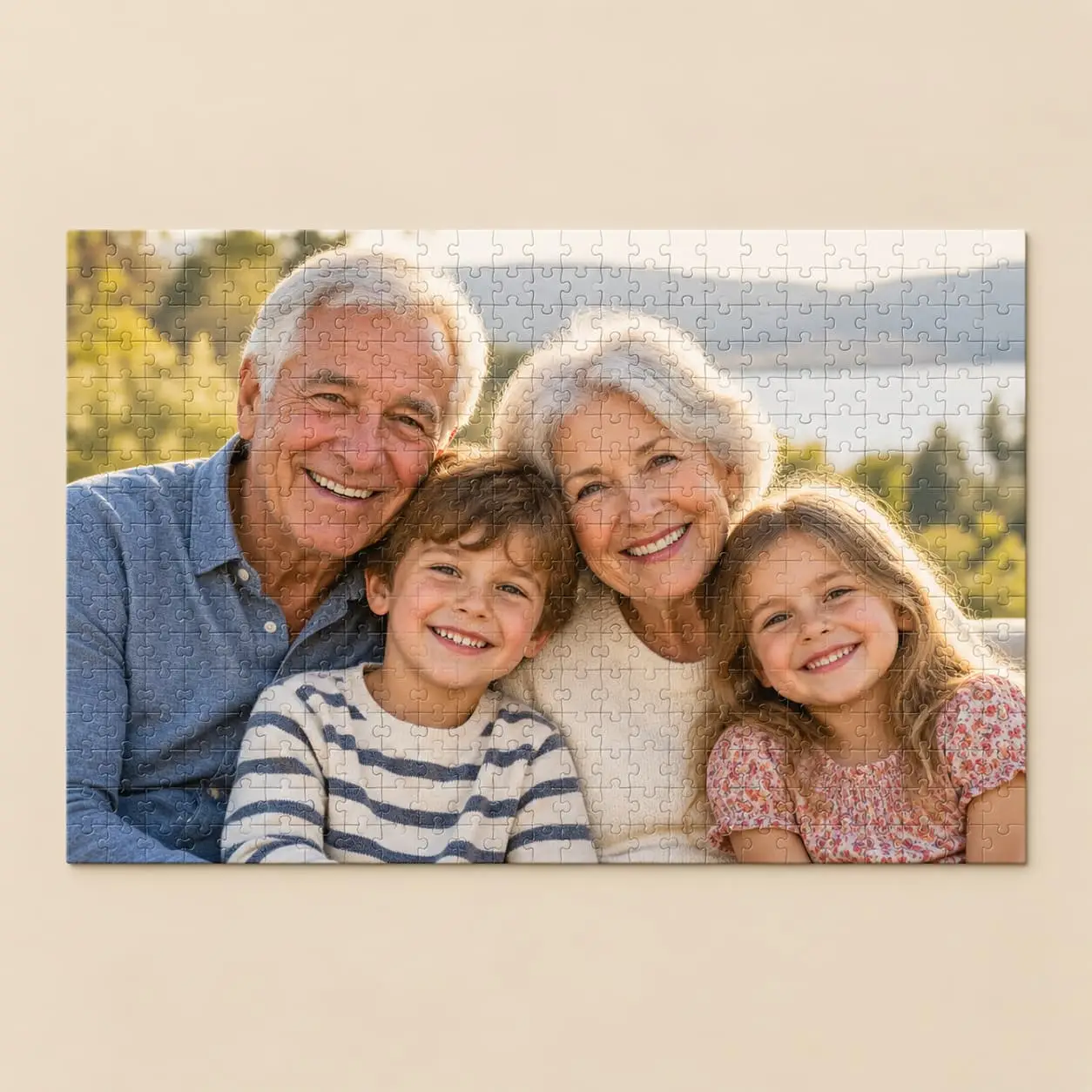 Custom 252-piece jigsaw puzzle with your photo